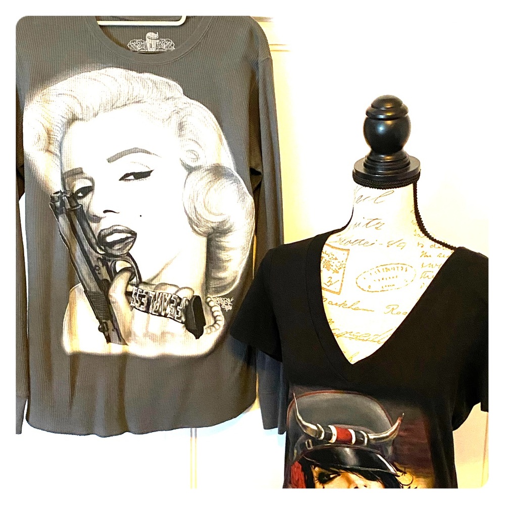 Fearless & Viveros long and short sleeve tops.